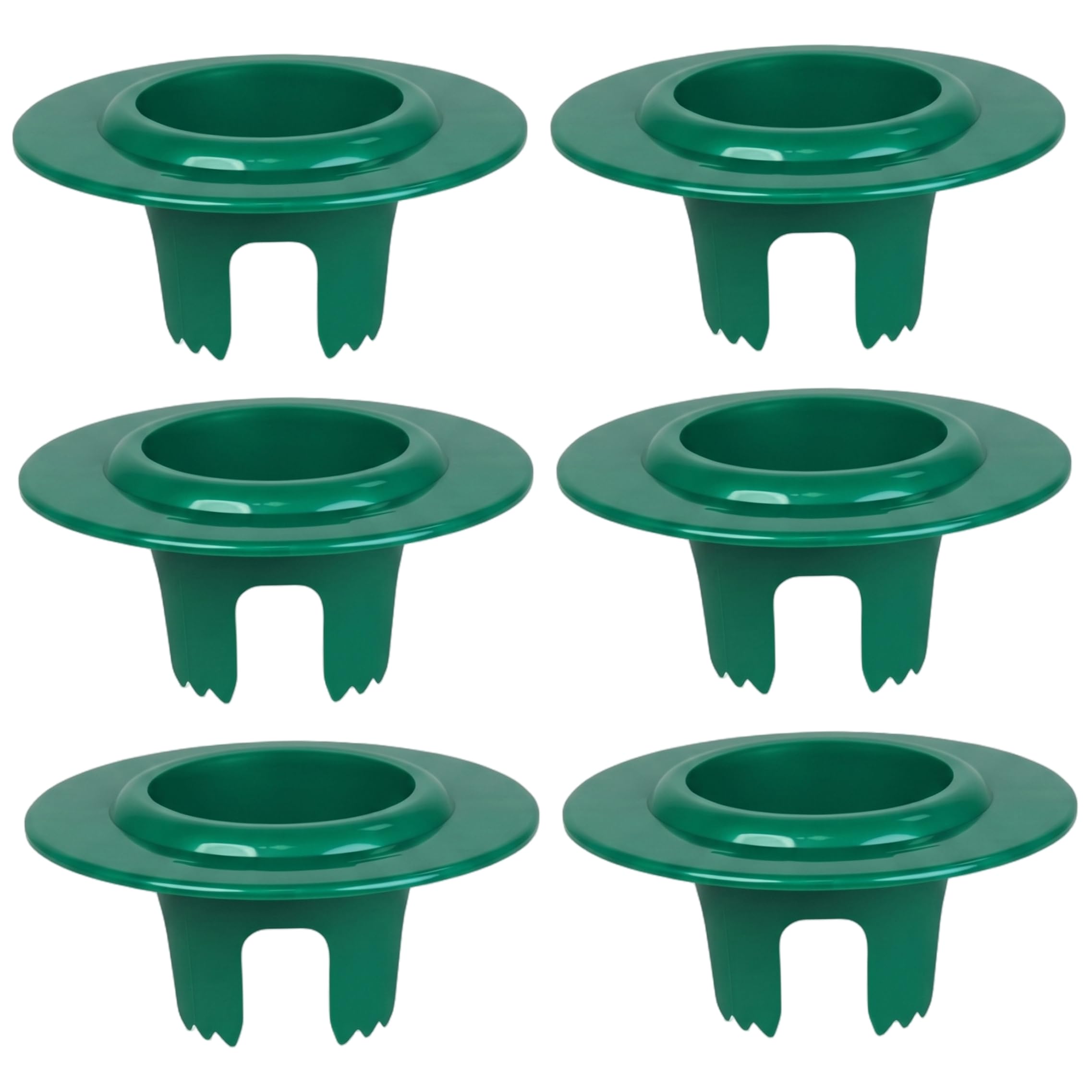 Protecteur de tête d'arrosage en plastique vert pour pelouse et jardin Lot de 6