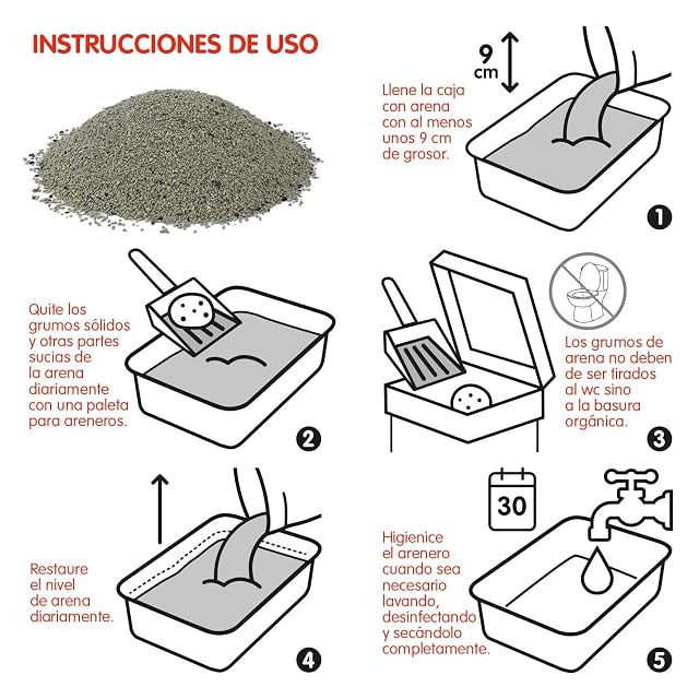 Foto 5 de 7 de Arquivet Classic Cat Litter 10 Kg - Arena aglomerante con carbón Activo para Gatos 100% Natural