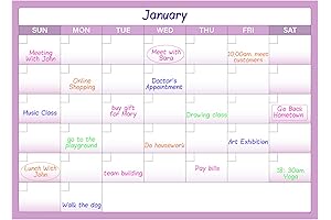 Large Dry Erase Calendar: Stay Organized and Time-Efficient