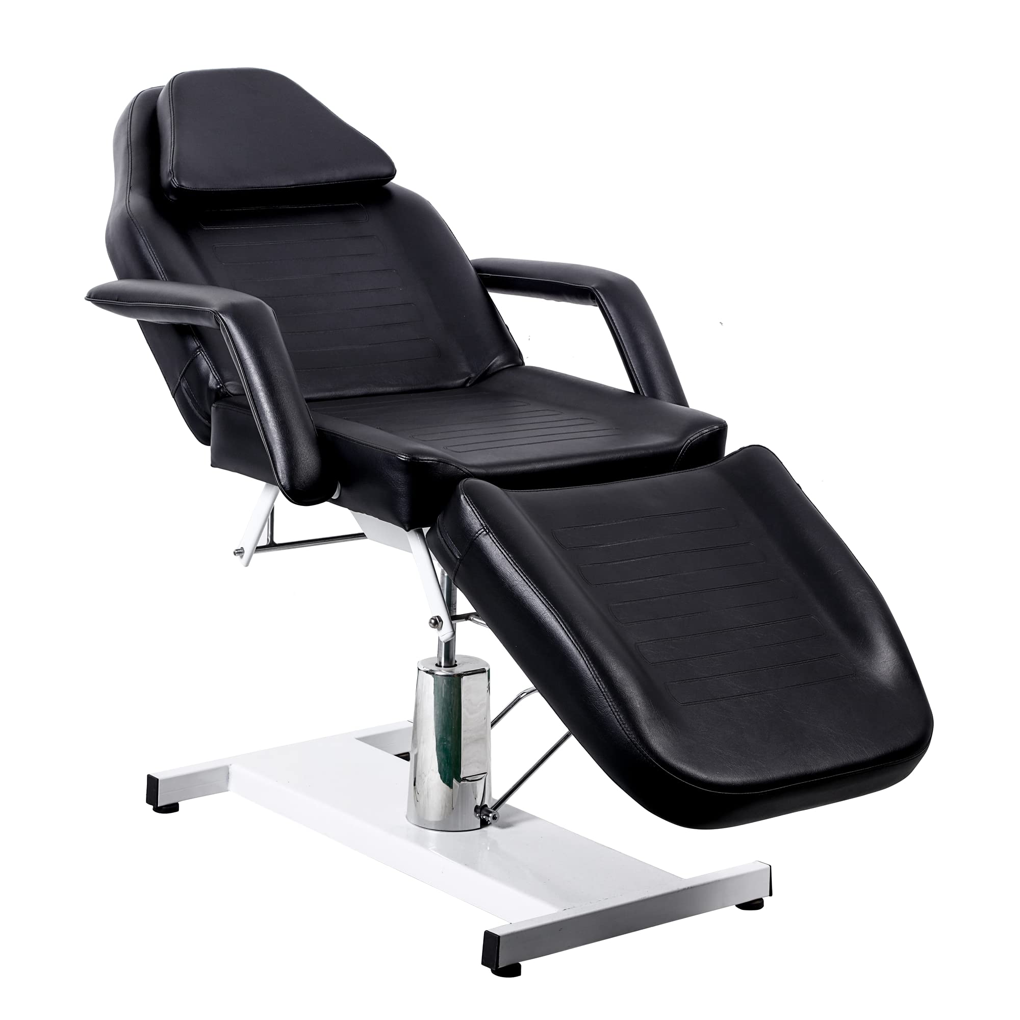 Adjustable Esthetician Spa Facial Bed, Lash Bed, Microblading Tattoo Bed, Salon Table for Esthetician (Black)