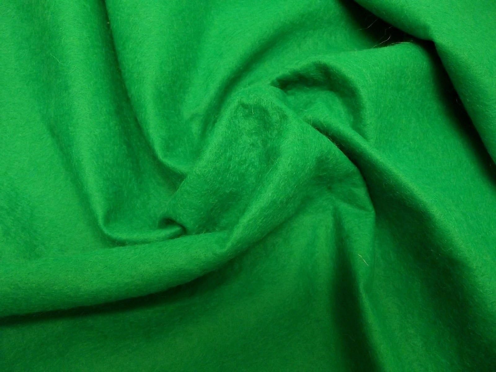 TRAVAIL MANUEL Laine/Viscose Feutre Tissu Matière - VERT - Vert, 5Mtrs 500cm x 90cm