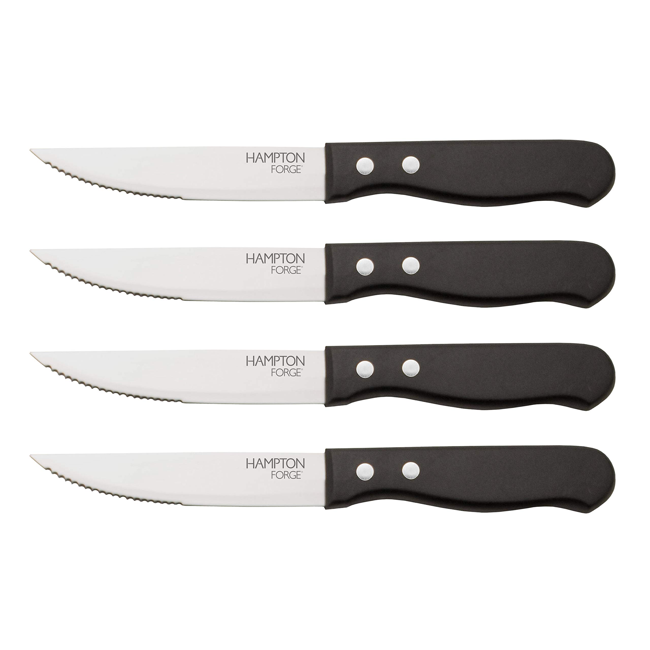 Hampton Forge HMC01A505S Garrison Steak Set, Black