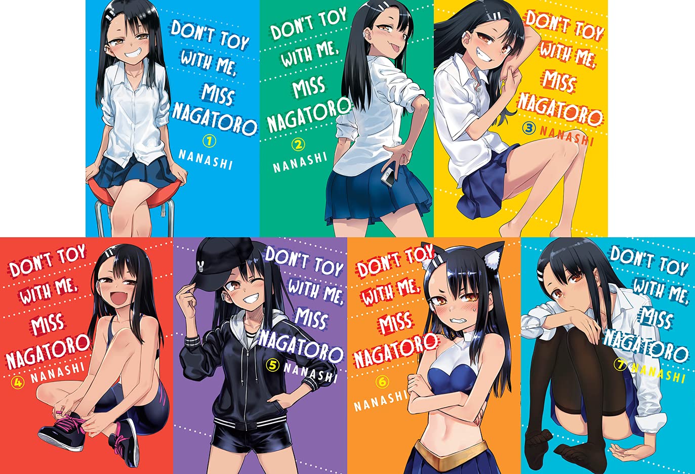 Don’t Toy With Me, Miss Nagatoro Manga Set Vol 1-7: Nanashi: Amazon.com