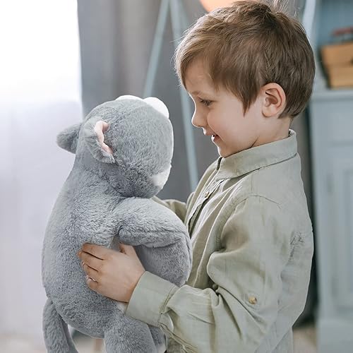 Miniatura 60 de Niuniu Daddy - Peluche con peso de perezoso para la ansiedad, almohada grande de 20 pulgadas para niños y adultos, juguete tierno como regalo