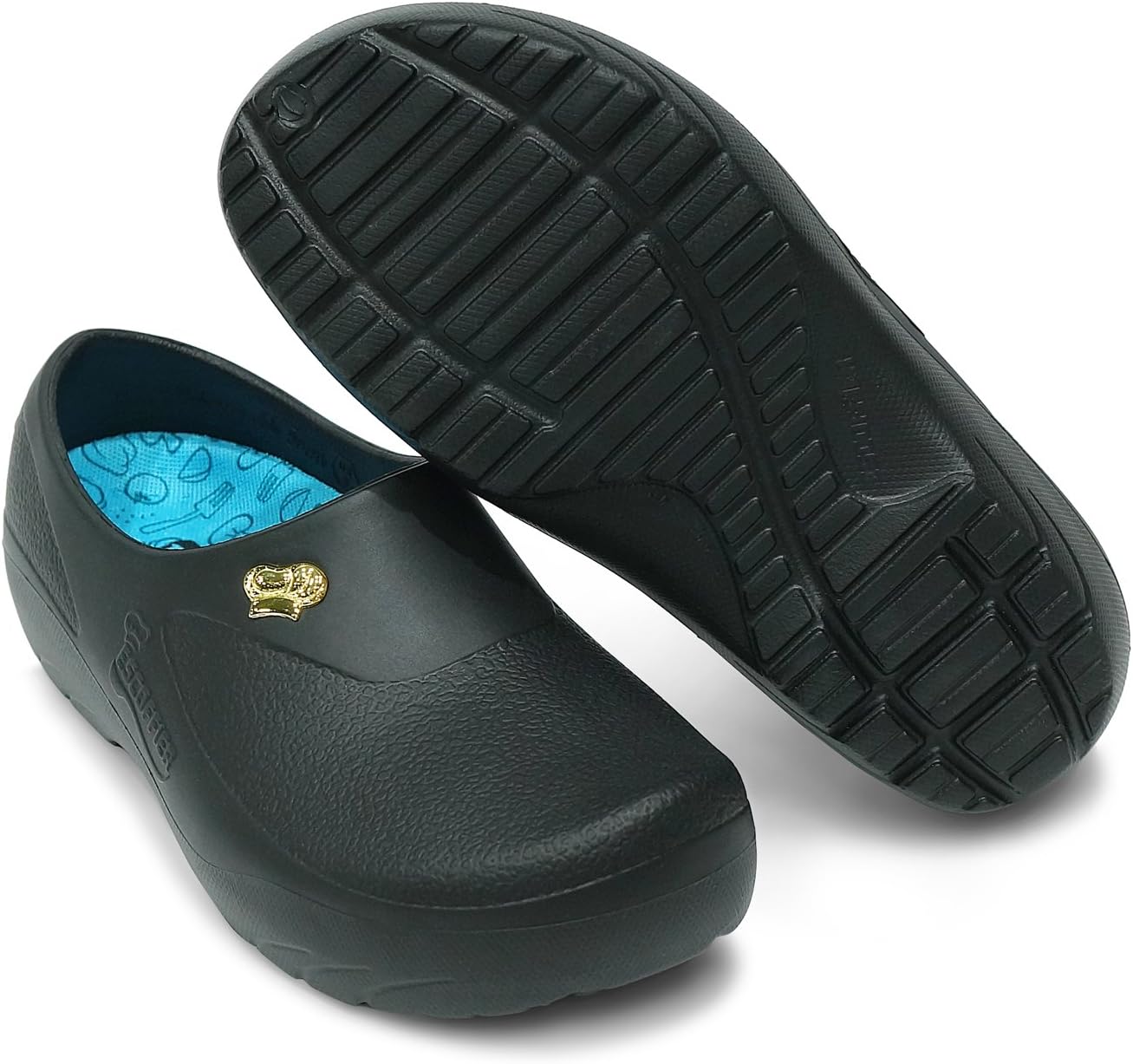 ESCOFFIER Waterproof Kitchen Chef Nurse Clog - Work Mule Shoes for Men Women