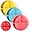 WeeSprout Suction Plates with Lids for Babies & Toddlers - 100% Silicone, Dinnerware Stays Put, Divided Design for Picky Eaters, Microwave & Dishwasher Friendly, 3 Pack
