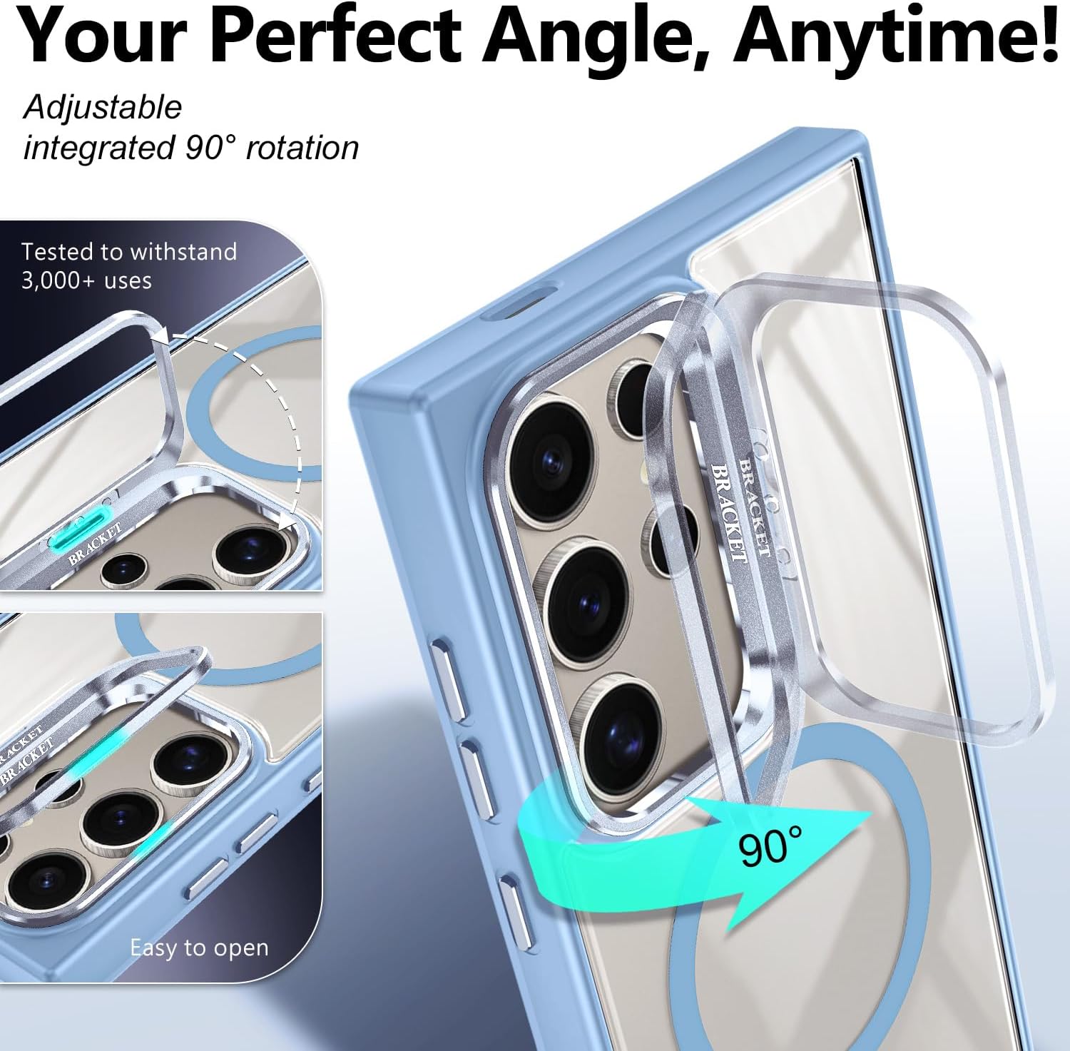 YZB Case for Samsung Galaxy S23 Ultra, MagSafe Compatible, Light Blue image 3