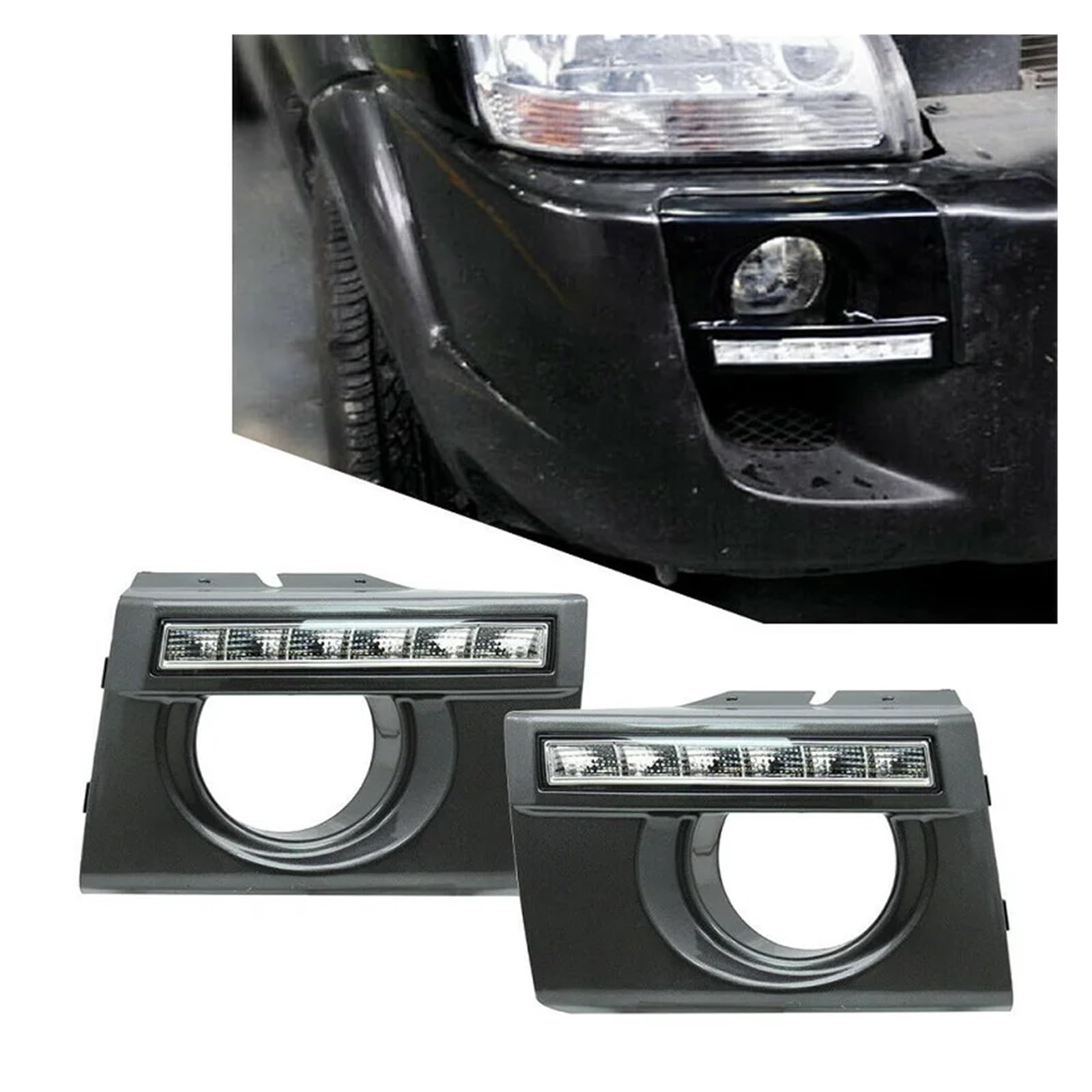 MEIZIYU 2PCS LED Daytime Running Lights DRL Lamps Led Lights Car Produts Fit For Hyundai Tucson 2005 2006 2007 2008 2009 światła do jazdy dziennej do samochodów