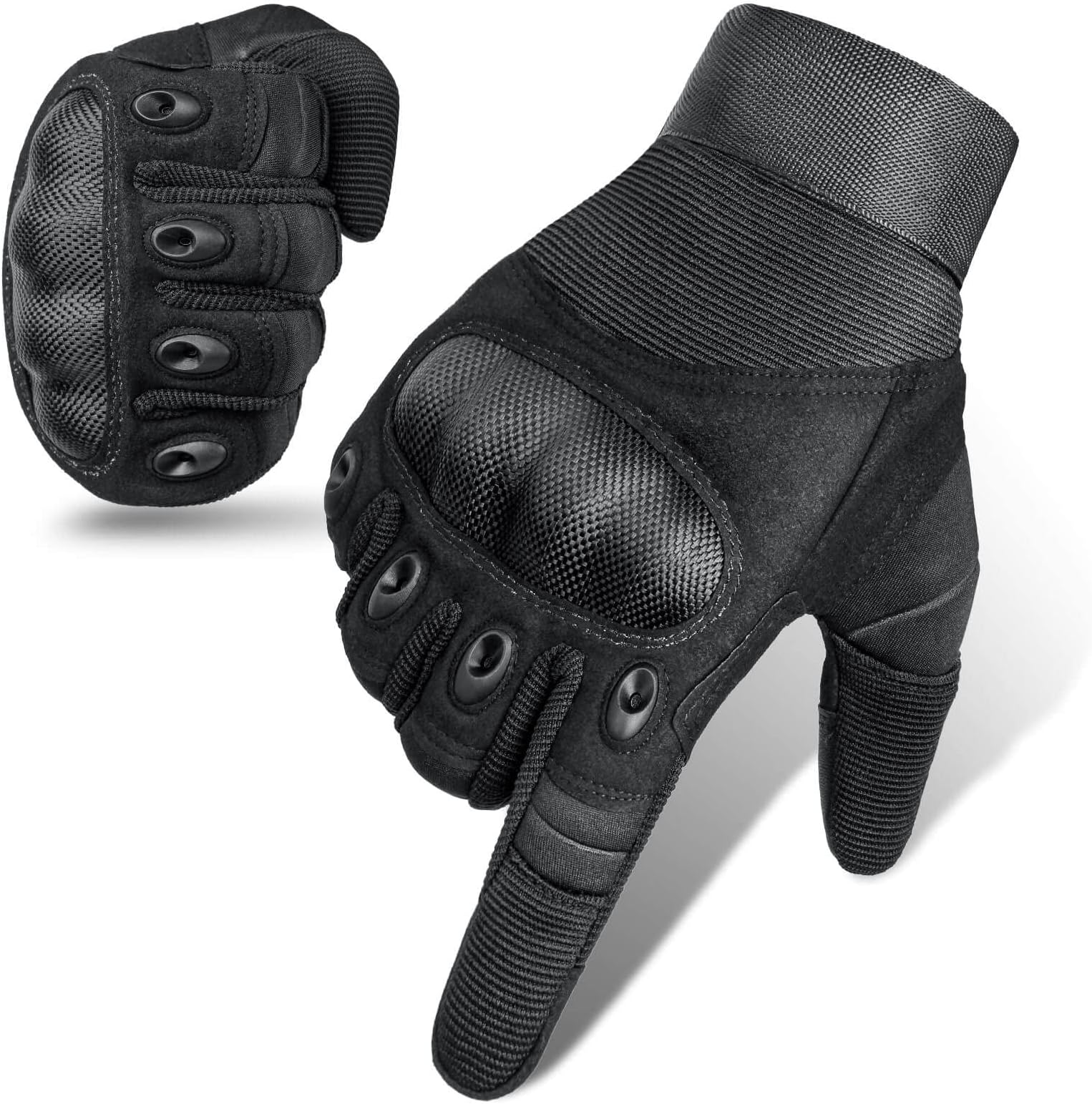 Cierto Motorcycle Gloves for Men and Women: Touch Screen Tactical Gloves with Full Finger Breathable Hard Knuckle & Adjustable Wrist for BMX ATV MTB Riding, Motocross, Road Racing, Cycling, Climbing