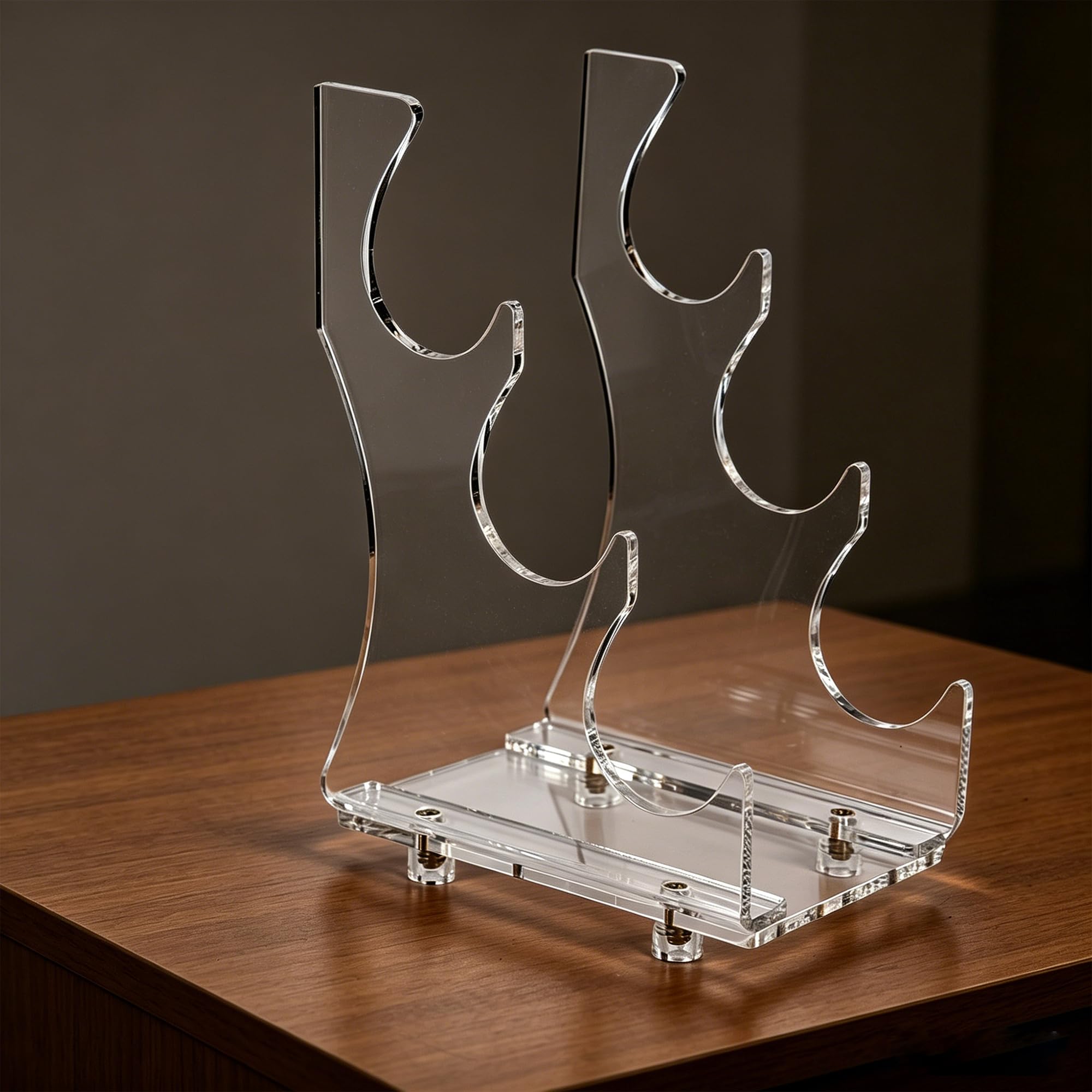 WANLIAN support pour sabre et laser, support d'épée, pour affichage horizontal de trois sabres laser ou épées (transparent)