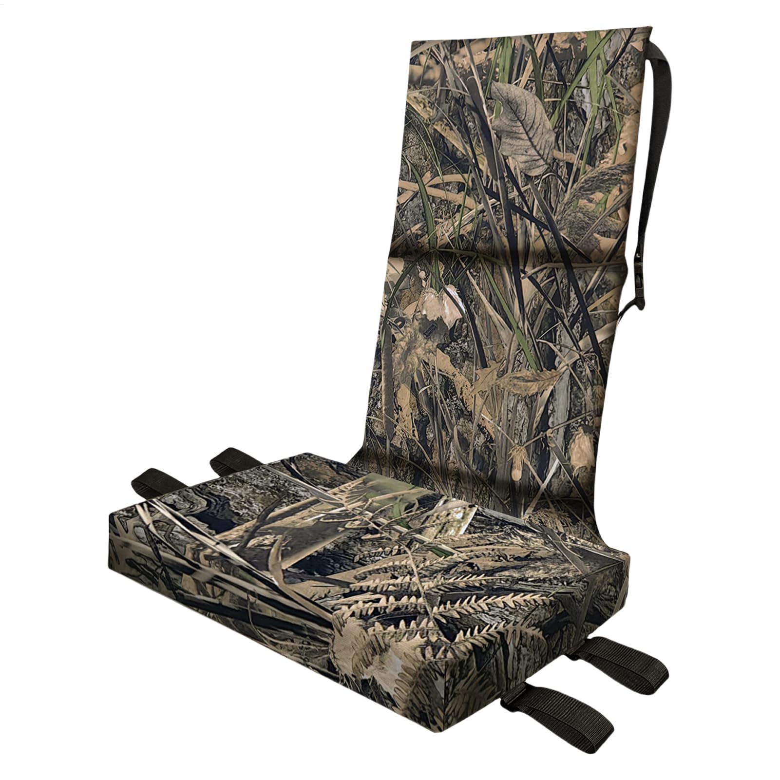 Sedia da caccia staccabile, 50 x 30 x 45 cm, design confortevole e cuscino mimetico, leggero, per arrampicata all'aperto, per campeggio e viaggi