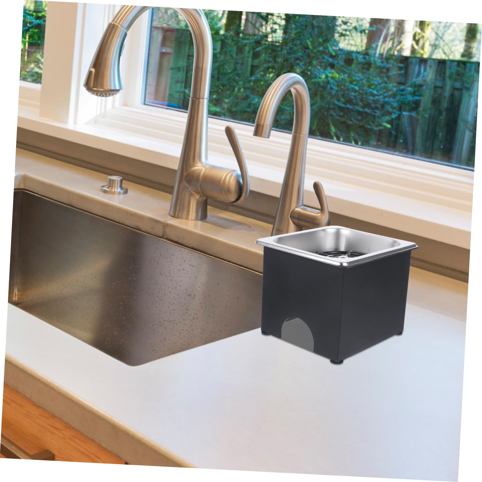 NUOBESTY Lavabicchieri per Bar in Acciaio Inox per Pulizia di Bottiglie e Bicchieri Utilizzo Facile per Casa e Ristorante Acqua ad Alta Pressione