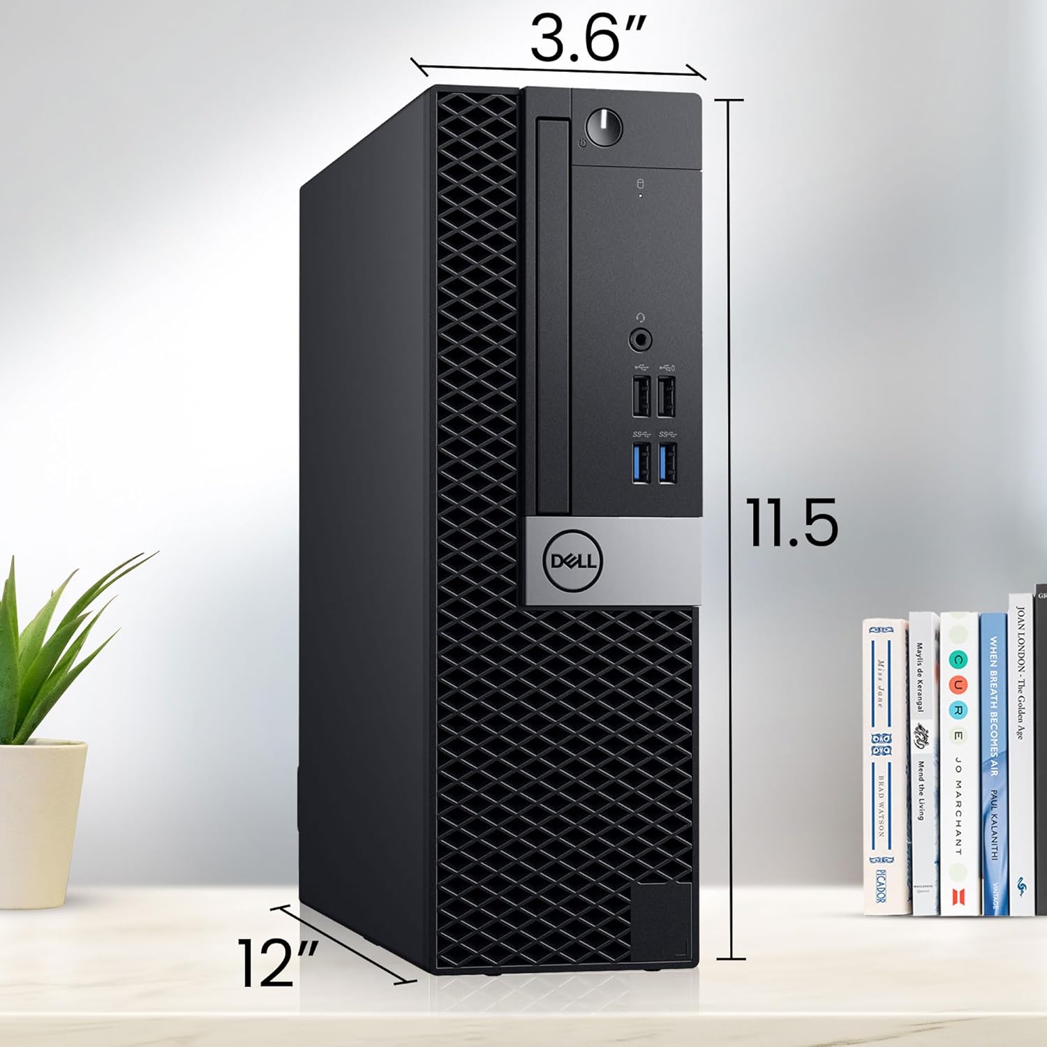 Dell OptiPlex Small Form Desktop Computer PC, Intel Core i7-6700 Processor, 16GB DDR4 Ram, 512GB PCIe NVMe SSD, HDMI & DisplayPort, Built-in WiFi, Wireless Keyboard & Mouse, Windows 11 Pro (Renewed)