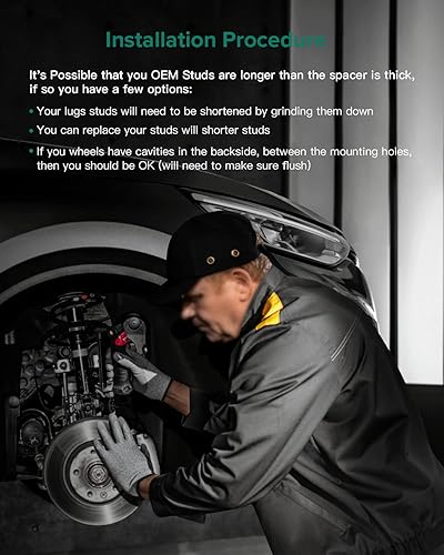 Miniatura 5 de Aintier Espaciadores de rueda de 1.25 pulgadas, 5 x 120, centrados en el cubo, 5 lengüetas, 14 x 1.5 2.634 in, compatibles con Envision 2019-2022|