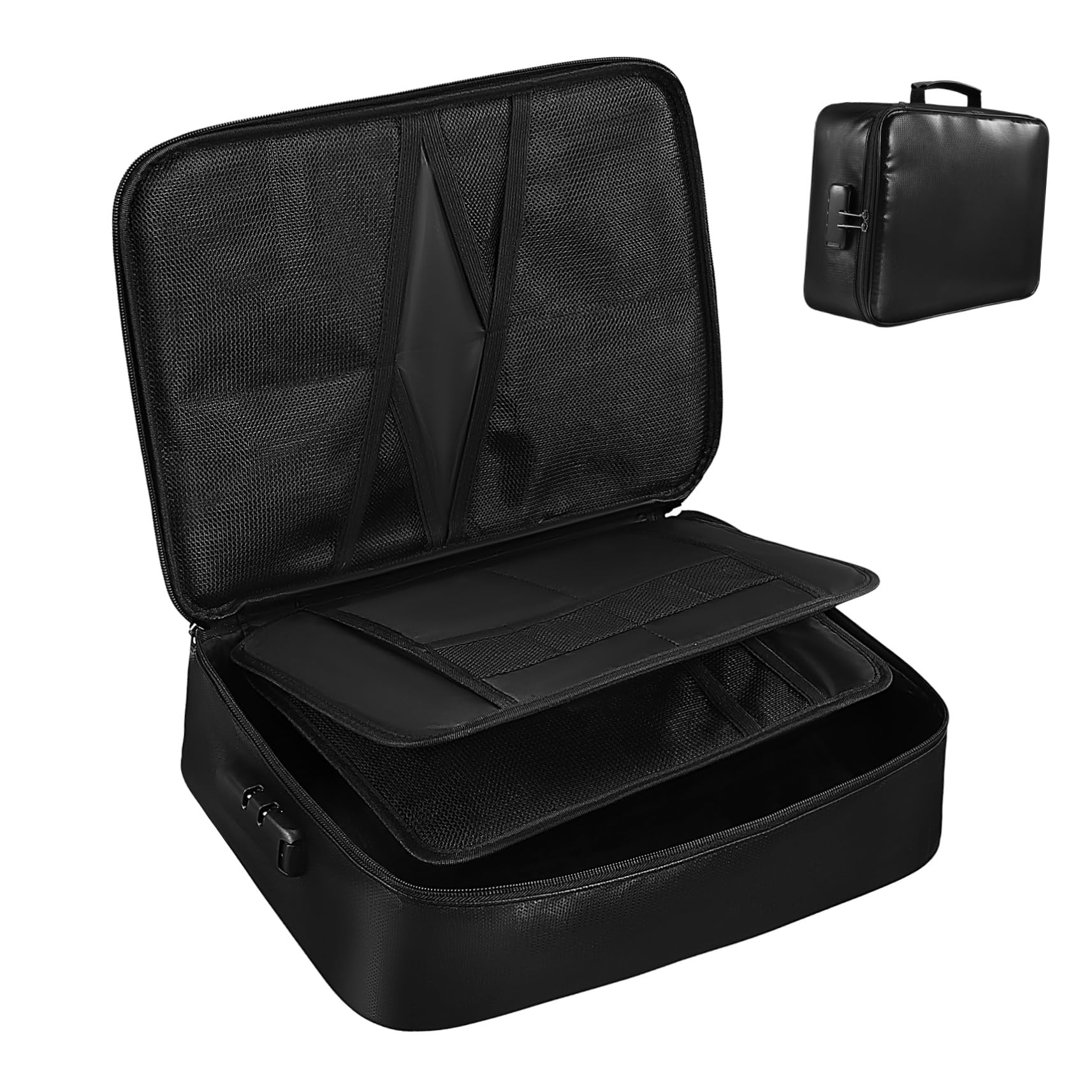 Holibanna Organizador De Documentos Ignífugo Funda De Pasaporte y Certificados Caja De Almacenamiento Resistente Al Agua Accesorios De Viaje Para Seguridad De Documentos