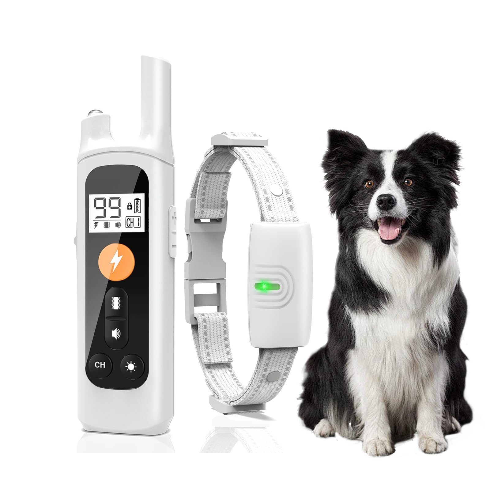 Cloture Electrique pour Chien, 3 Modes Clôture Anti-Fugue, Collier Anti Fugue Chien sans Fil GPS, Étanchéité IP67, Rayon 20-800m, Collier de Dressage【Uniquement pour Une Utilisation en Extérieur】