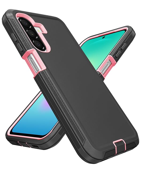 Jelanry for Samsung Galaxy A27 5G Case Rugged & Tough Protection Black/Pink by Jelanry - Used condition - Image 8