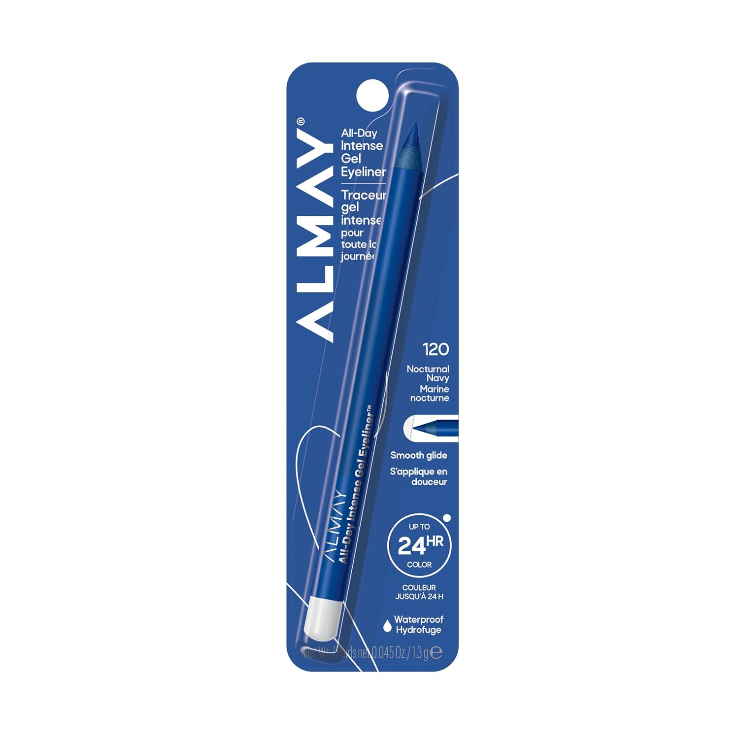 Almay All-Day Intense Gel Eyeliner, 120 Nocturnal Navy, 0.045 oz