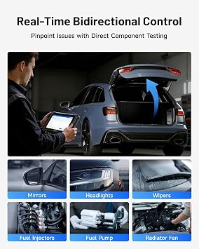 TOPDON ONE Obd2 Scanner, 10.1 Inch Bidirectional Car Diagnostic Tool