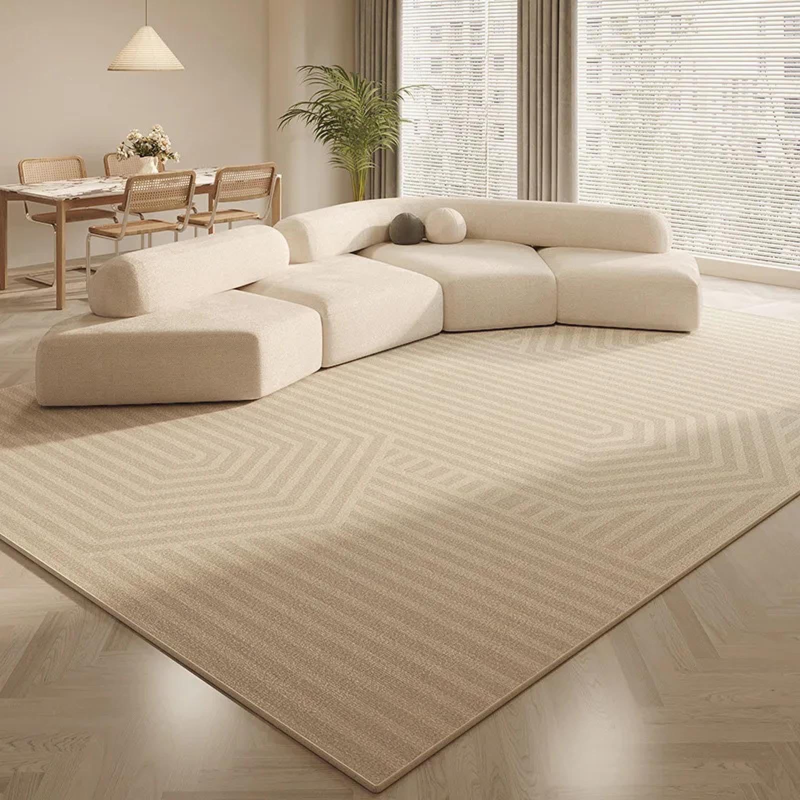 Tapis de salon absorbant 140x200cm en velours cristal modèle 02