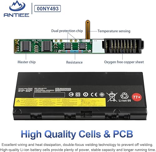 Miniatura 3 de 01AV477 00NY493 77+ 77++ Batería para portátil Lenovo Thinkpad P50 P51 P52 00NY490 00NY491 00NY492 01AV496 01AV495 SB10K97634 SB10K97635 SB10K97635