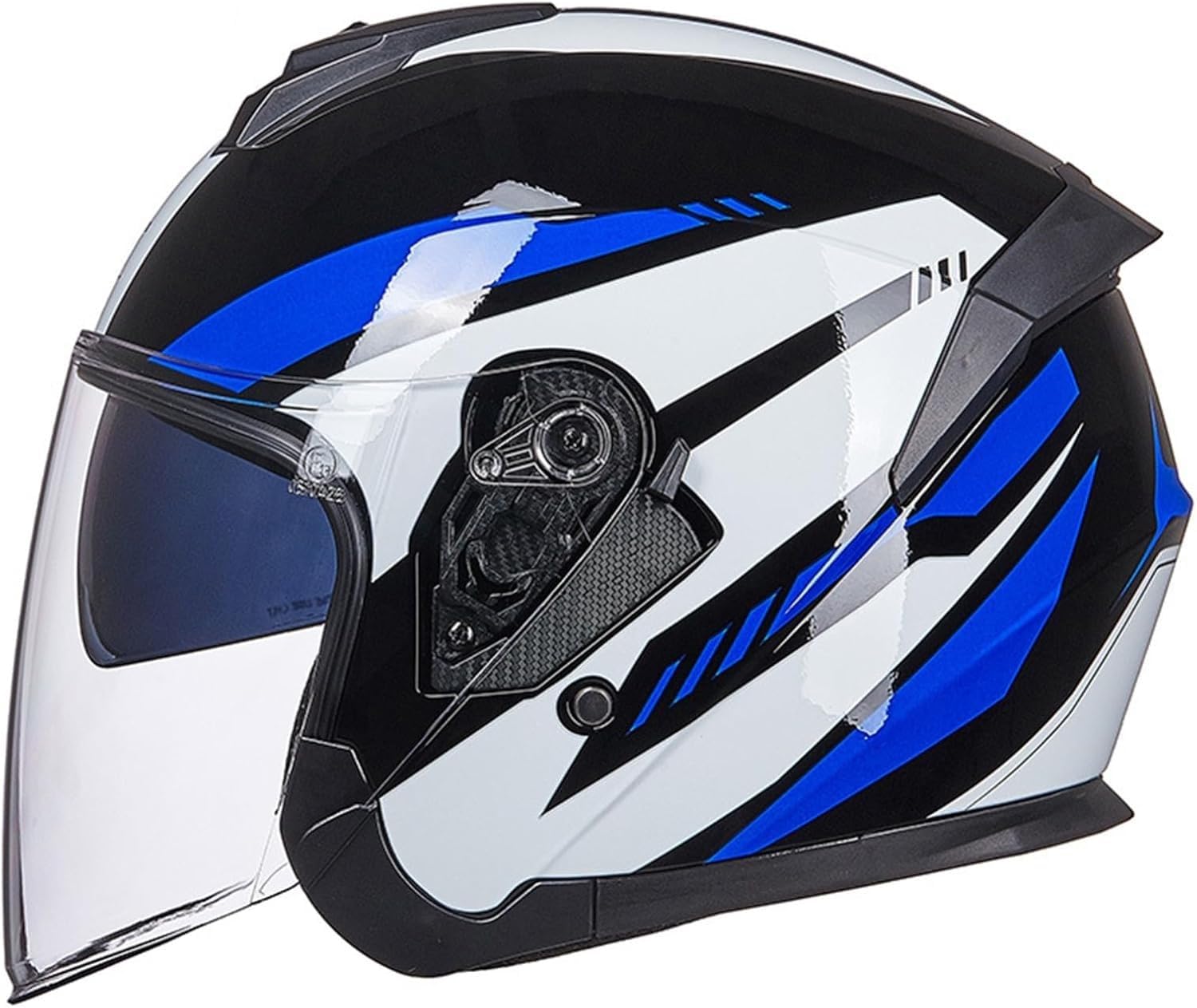 Casco de moto retro cruiser custom en color negro mate talla M 8