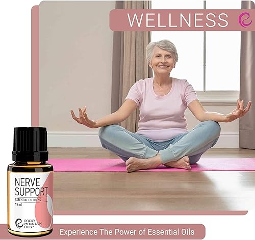 Miniatura 7 de Rocky Mountain Oils Mezcla de aceites esenciales de apoyo nervioso con aceites esenciales 100% puros y naturales, aceites de aromaterapia relajantes