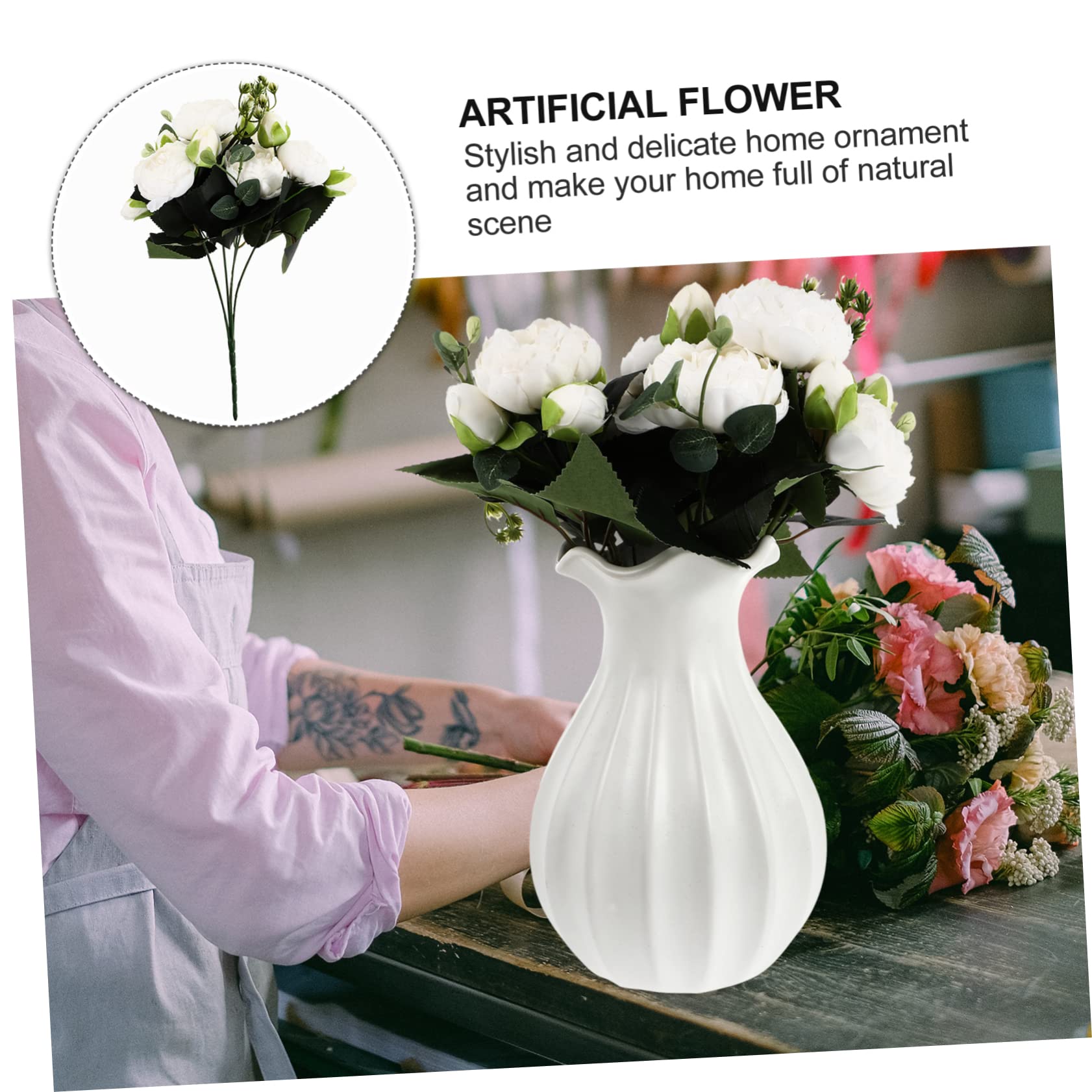 Amazon｜FUNOMOCYA リビングルームの装飾のための造花ウェディング