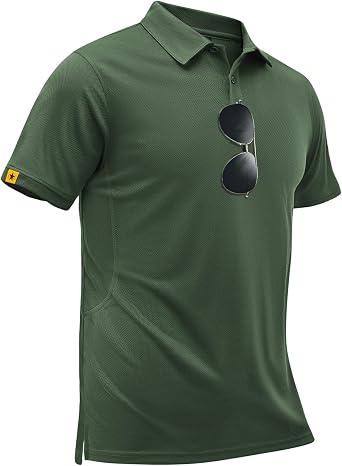 ZITY Mens Short Sleeve Golf Polo Collared Shirts