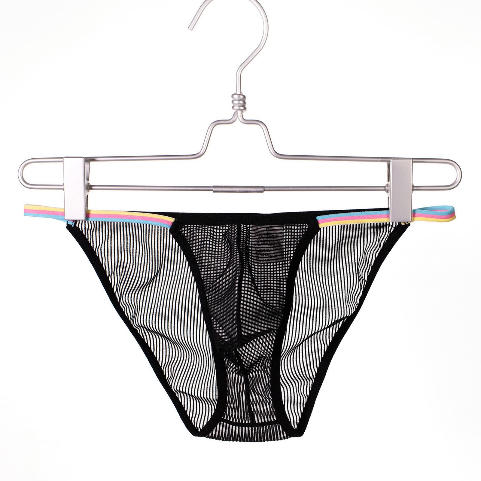 Faringoto Slip da uomo biancheria intima ultra sottile in rete pura mutande