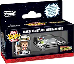 Funko, Funko Pop Bitty Pop Back To Future Marty Mcfly and Machine