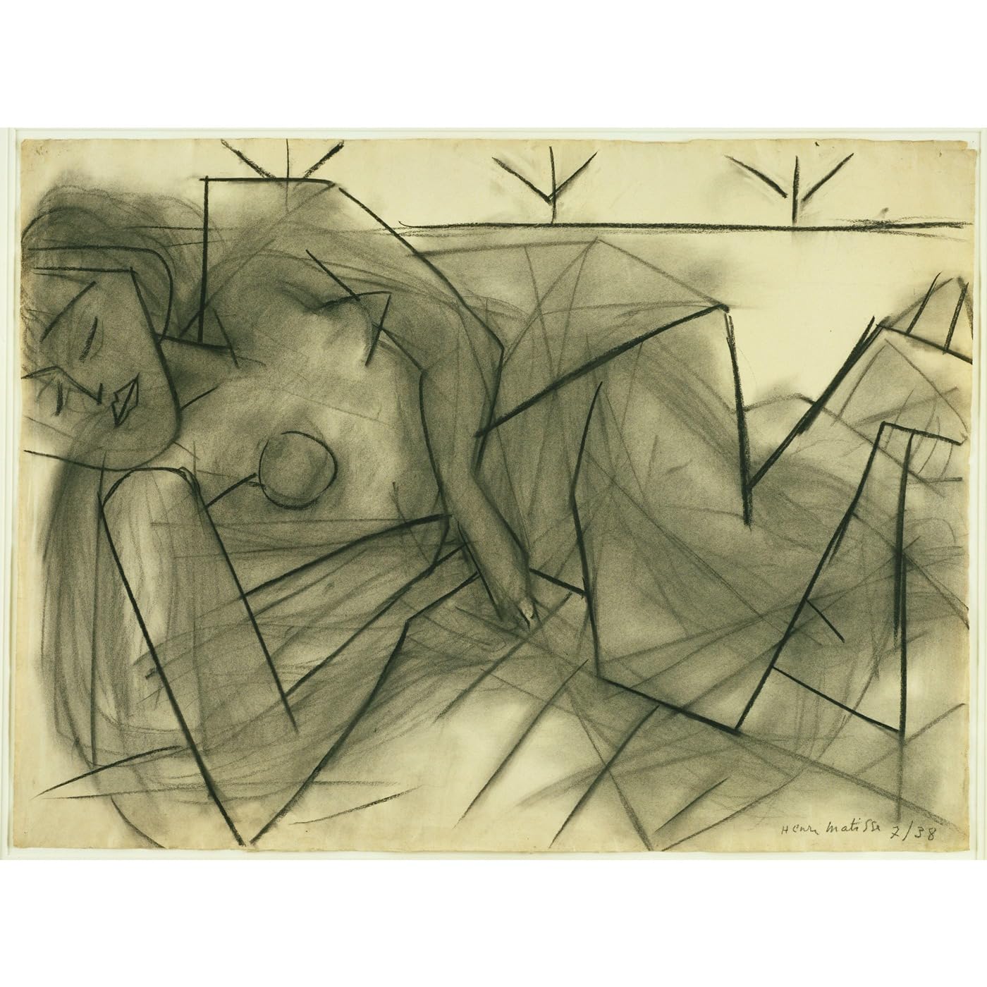 Henri Matisse Nude allongé affiche giclée 61x81cm décoration murale - 2
