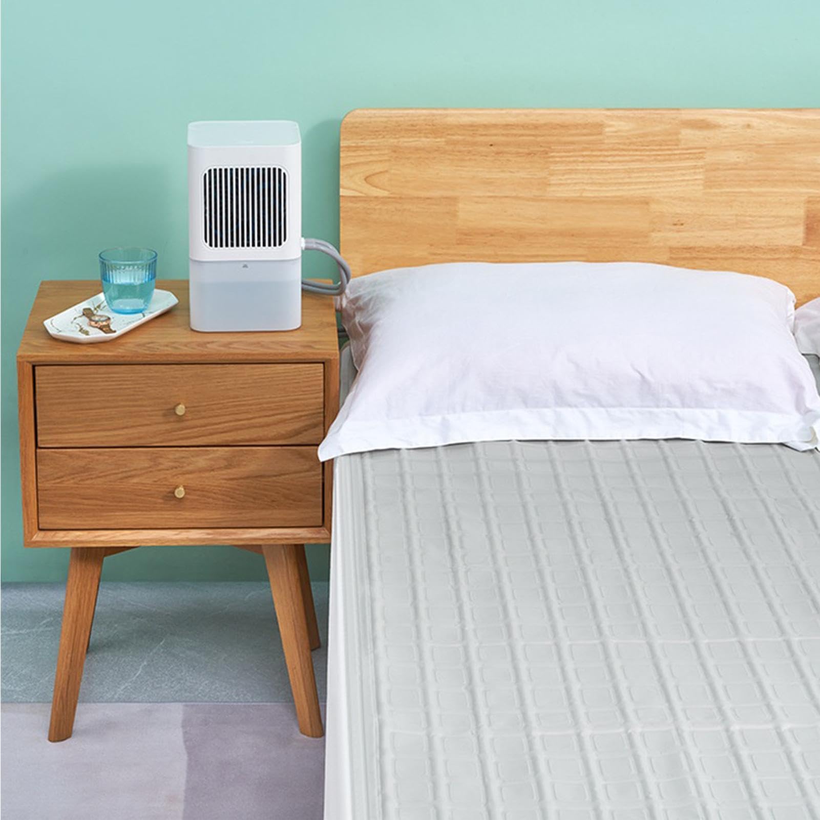 de enfriamiento para colchón Enfriador De Sobrecolchón con Mando A | de Enfriamiento de Cama Para Hogar Salón Sofá Dormitorio Hotel Aire Viaje Camping Autocaravana Y Cámper