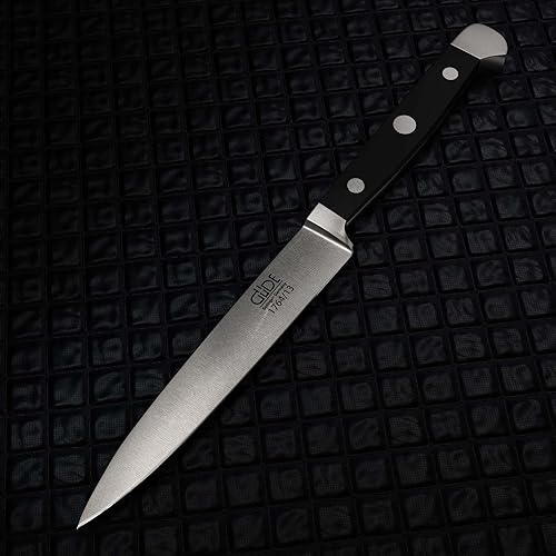 Miniatura 5 de Güde Alpha Series - Cuchillo de oficina de 5 pulgadas - Acero endurecido con hielo - Forjado a manoafilado - Fabricado en Solingen, Alemania desde