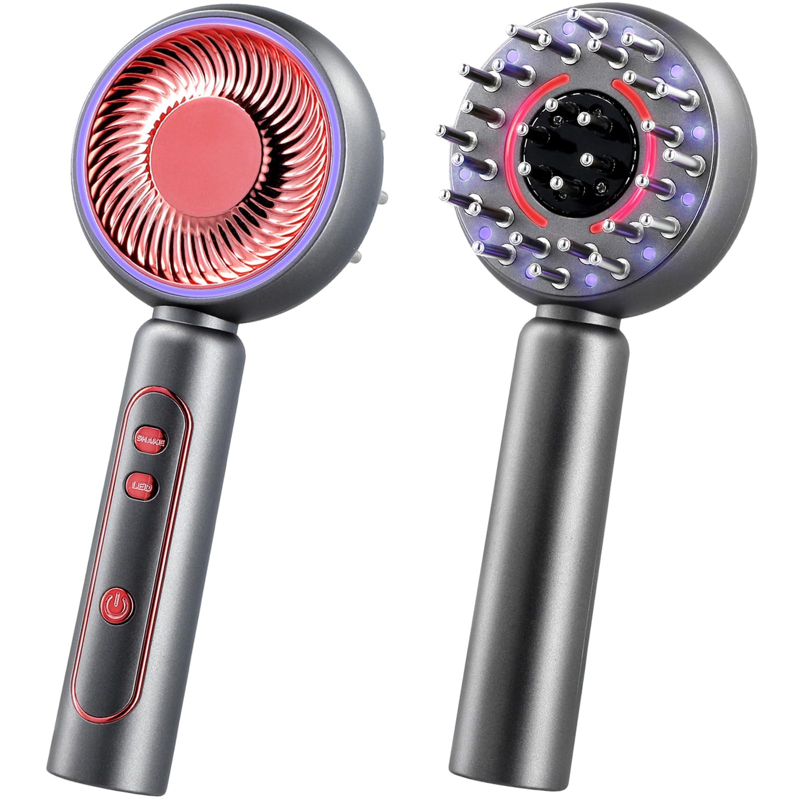 Scalp Massager Brush, 4-in-1 Electric Head Massager for Hair Growth, Cordless & Portable Hair Oil Applicator, Hair Oiling Dispenser for Treatment Growth, 3 Modes Scalp Massage Comb