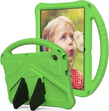 Protective Tablet Case Lightweight Shockproof Kids Friendly Cover For Huawei MediaPad T3 9.6 inch,with Handle Stand Thickned Cornor Impact Protection Tablet Cover Full Cover ProtectionGreen