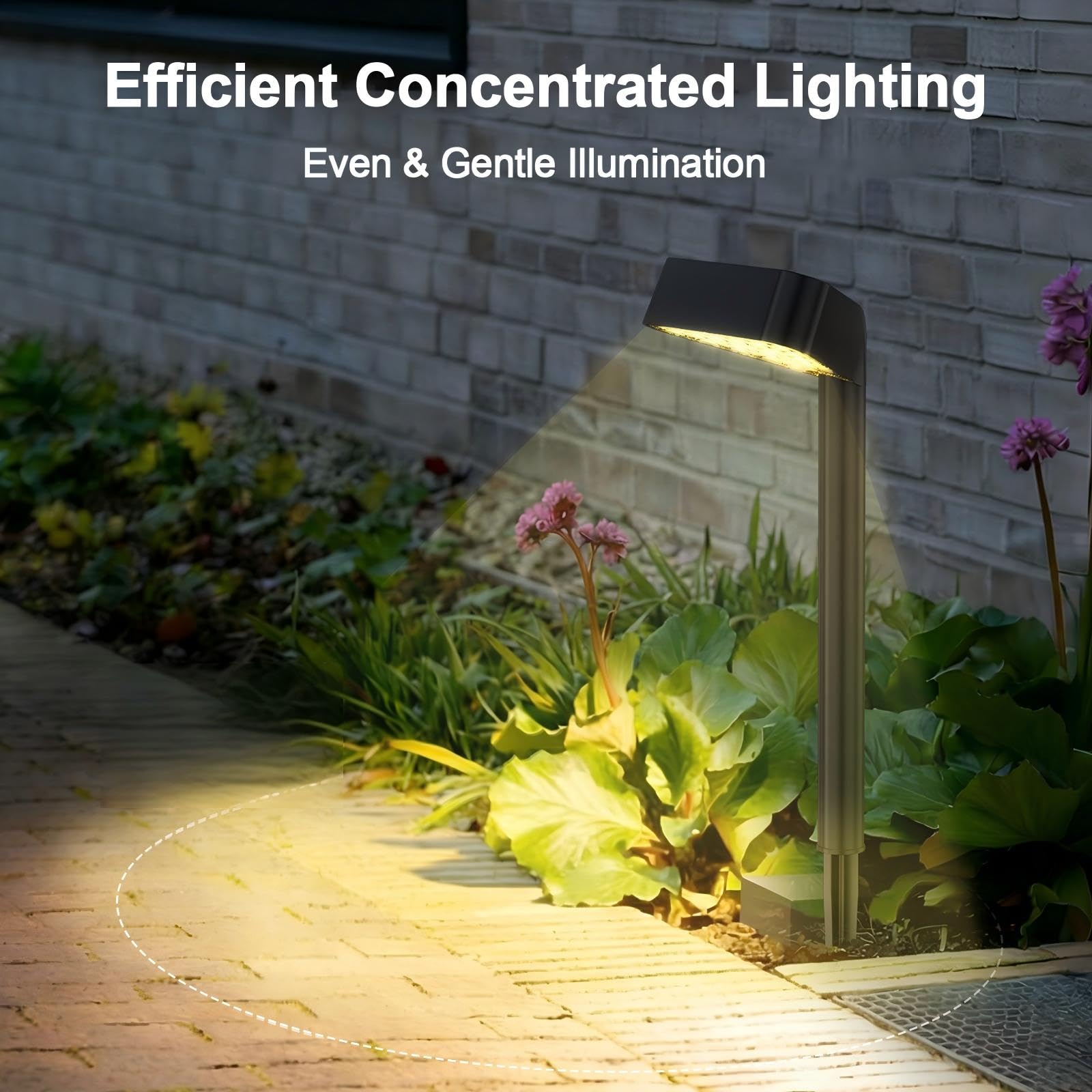 Lámparas solares para jardín exterior, 8 unidades, encendido y apagado automático, IP65, resistentes al agua, luces solares para jardín, decoración para césped, terraza, patio, pasarela