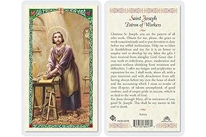 St. Joseph, Worker Prayer Holy Card