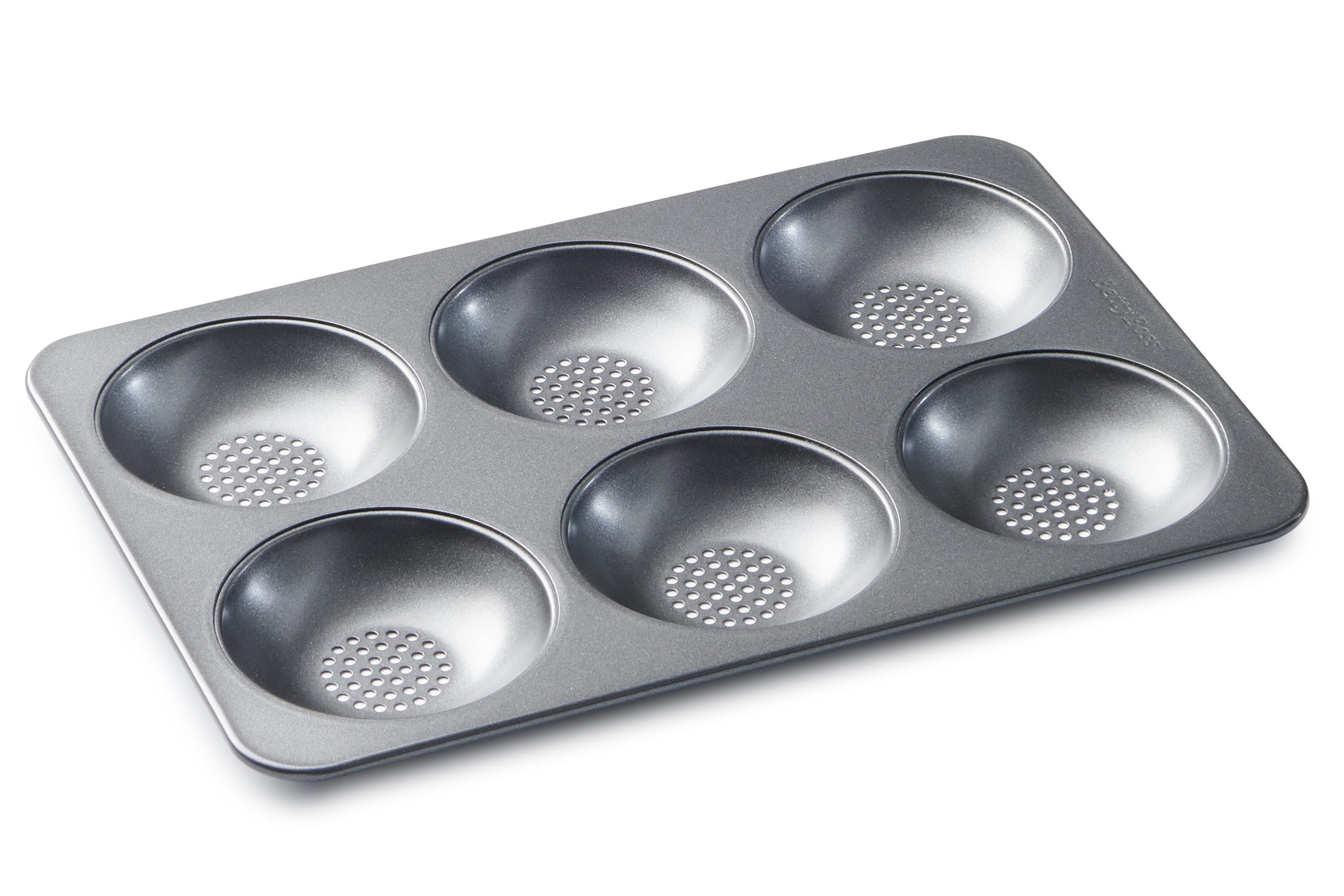Betty Bossi Brötchen-Backset: Metall-Backform & Rezeptbuch mit 30 Rezepten für perfekt knusprige Brötchen – Brotbackform für 12 Stück – Backset für Anfänger & Profis – Antihaftbeschichtet & Hochwertig