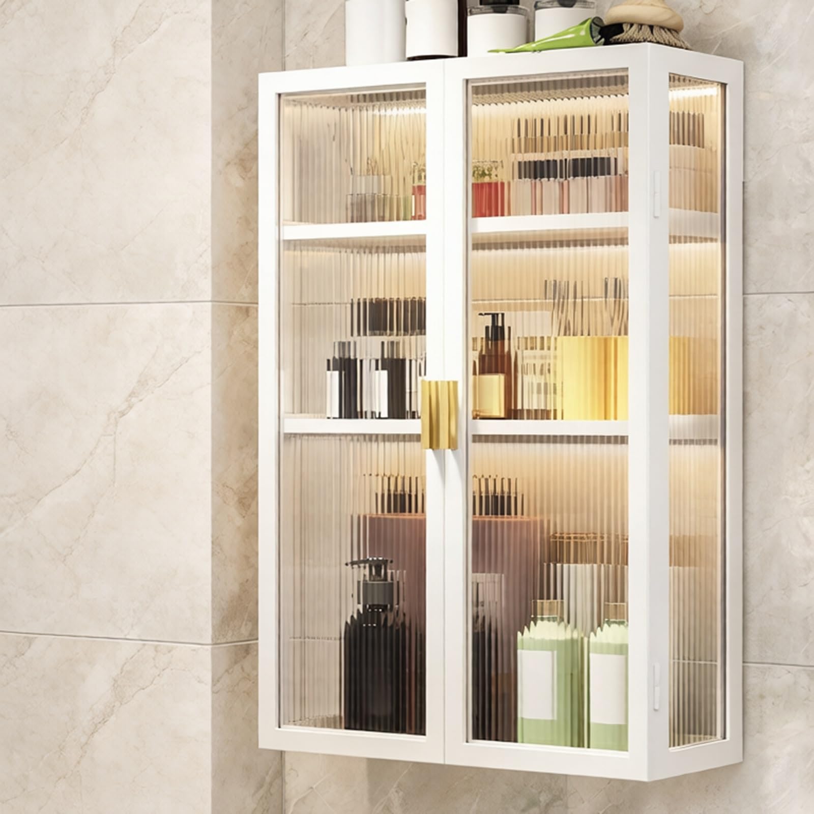 Botiquín esquinero para almacenamiento de baño y cocina en paredes de 90 grados