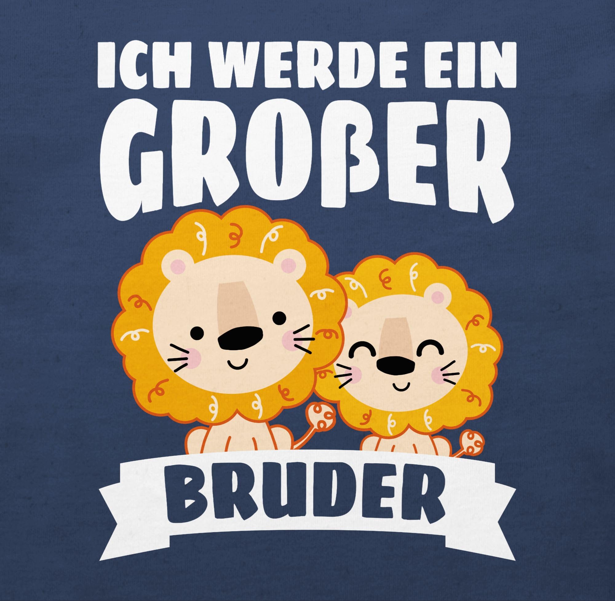 Shirtracer - Baby T-Shirt Mädchen Jungen - Ich werde EIN großer Bruder - Löwe