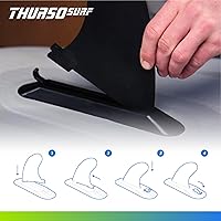 Vista 4 de THURSO SURF Aletas de remo de repuesto inflables de SUP Stand Up Paddle Board Accesorio Aletas de bloqueo rápido – Elige entre aletas