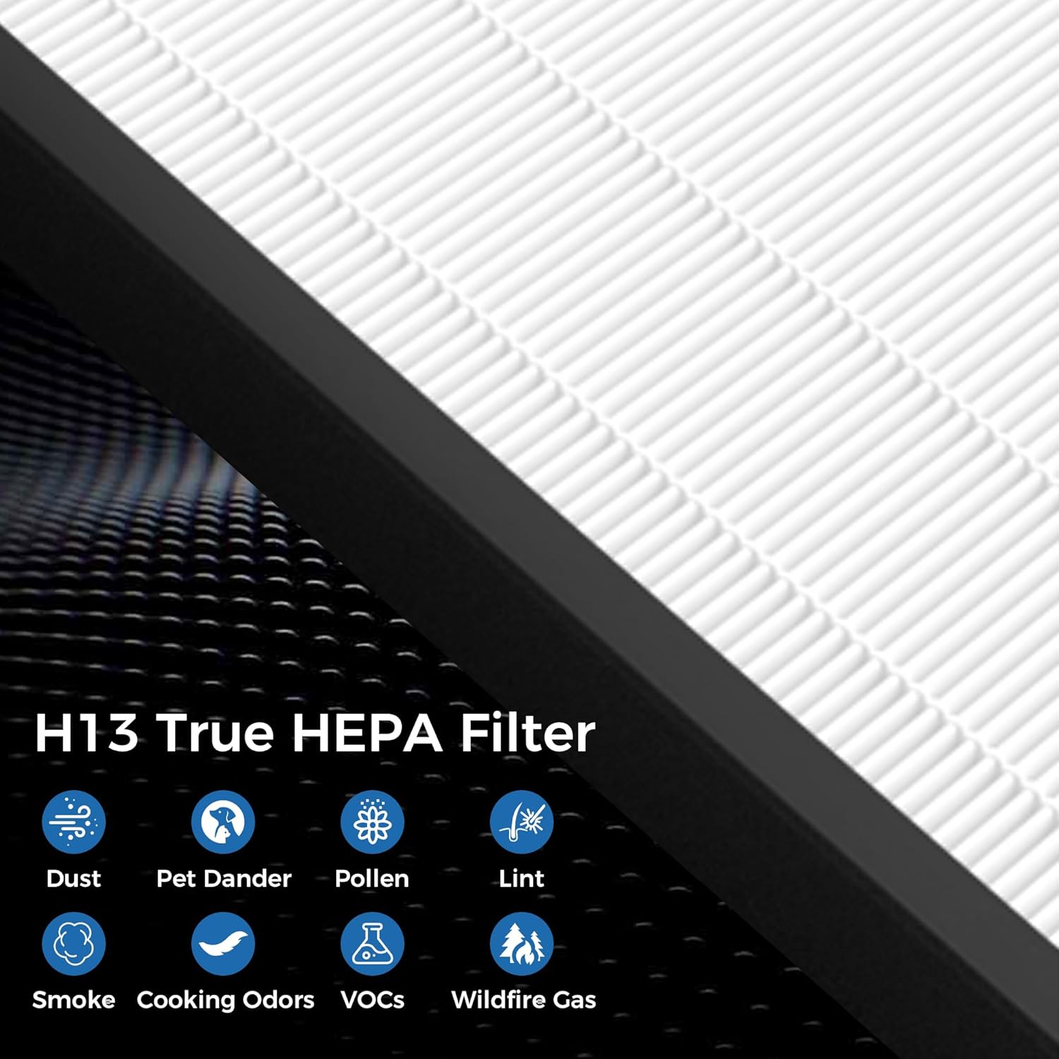 ZXBEER Replacement Filter Compatible with AP380 Air Purifier, 3-IN-1 HEPA and High-Efficiency Activated Carbon Filter for Home,2 Pack, Official - Image 4