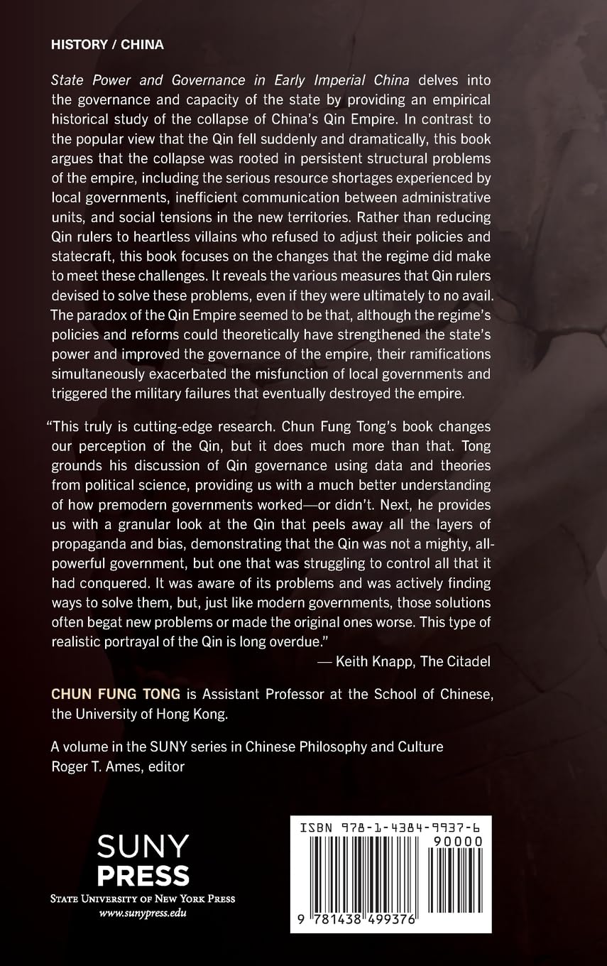 State Power and Governance in Early Imperial China: The Collapse of the Qin Empire, 221–207 BCE