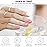DUKASOU Semi Cured Gel Nail Strips, Lovers on Heart | 28 pcs Gel Nail Strips Work with Any UV Lamp, Salon Quality UV Nails Stickers, Easy to Apply for Home Nails DIY