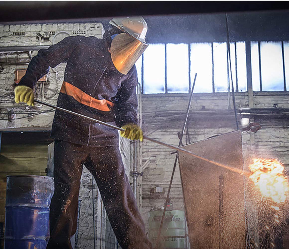 Guantes Profesionales Resistentes a Altas temperaturas Guantes retardantes de aramida para fundición de Metales, fundición Industrial, horneado en Horno, Barbacoa al Aire Libre, etc.