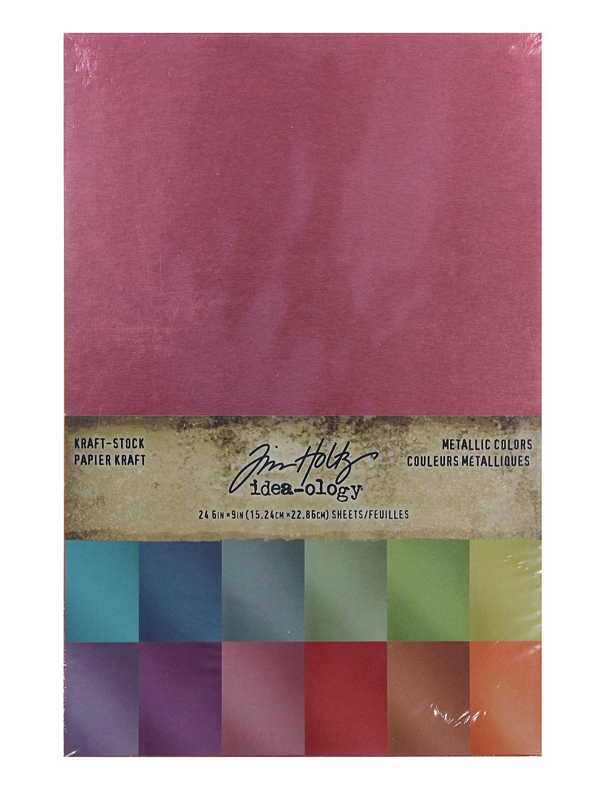 Tim Holtz Kraft Stock Metallic Colors