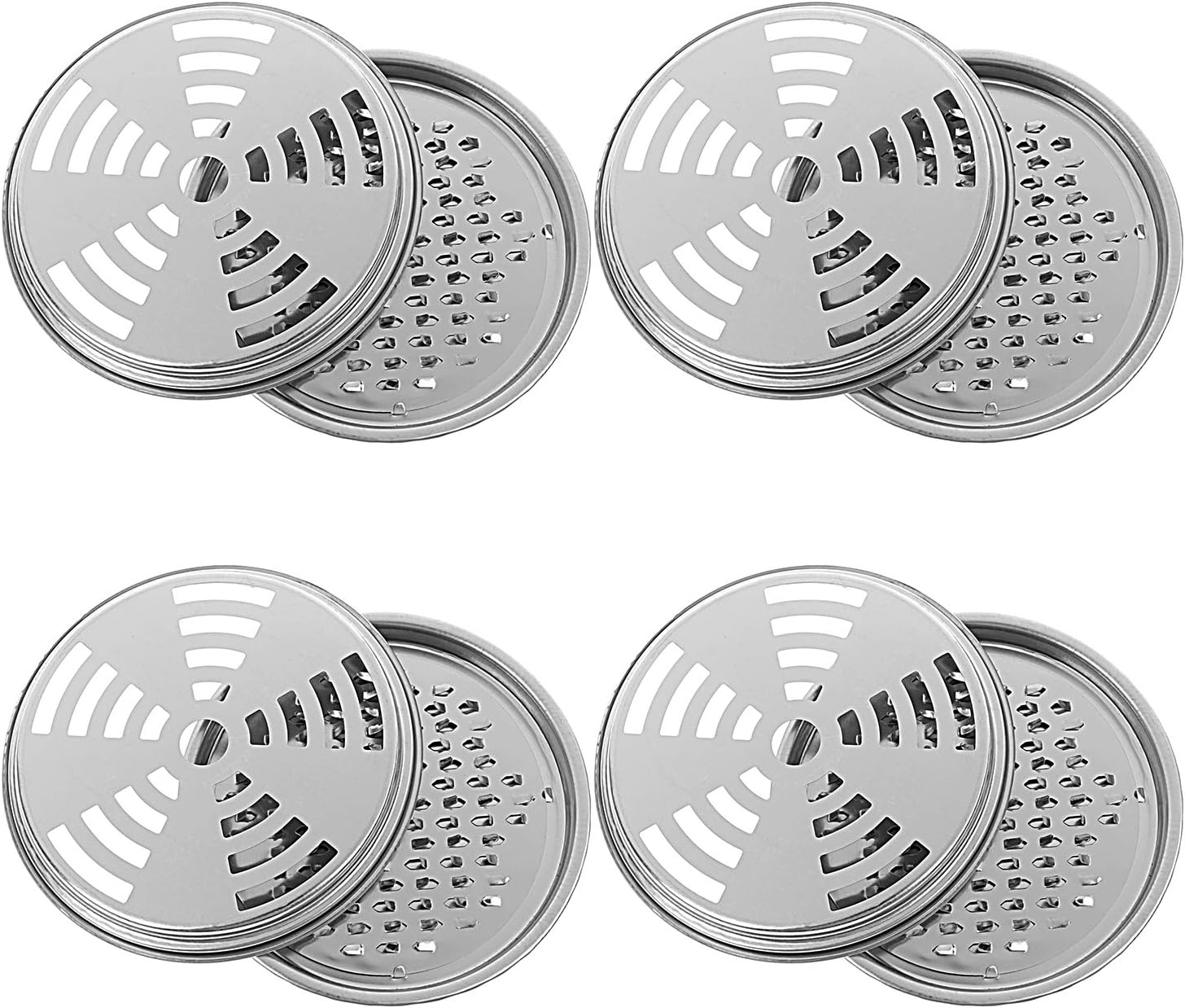 4 Packs Mosquito Coil Holder Coil Incense Burner with Cover Metal Mosquito