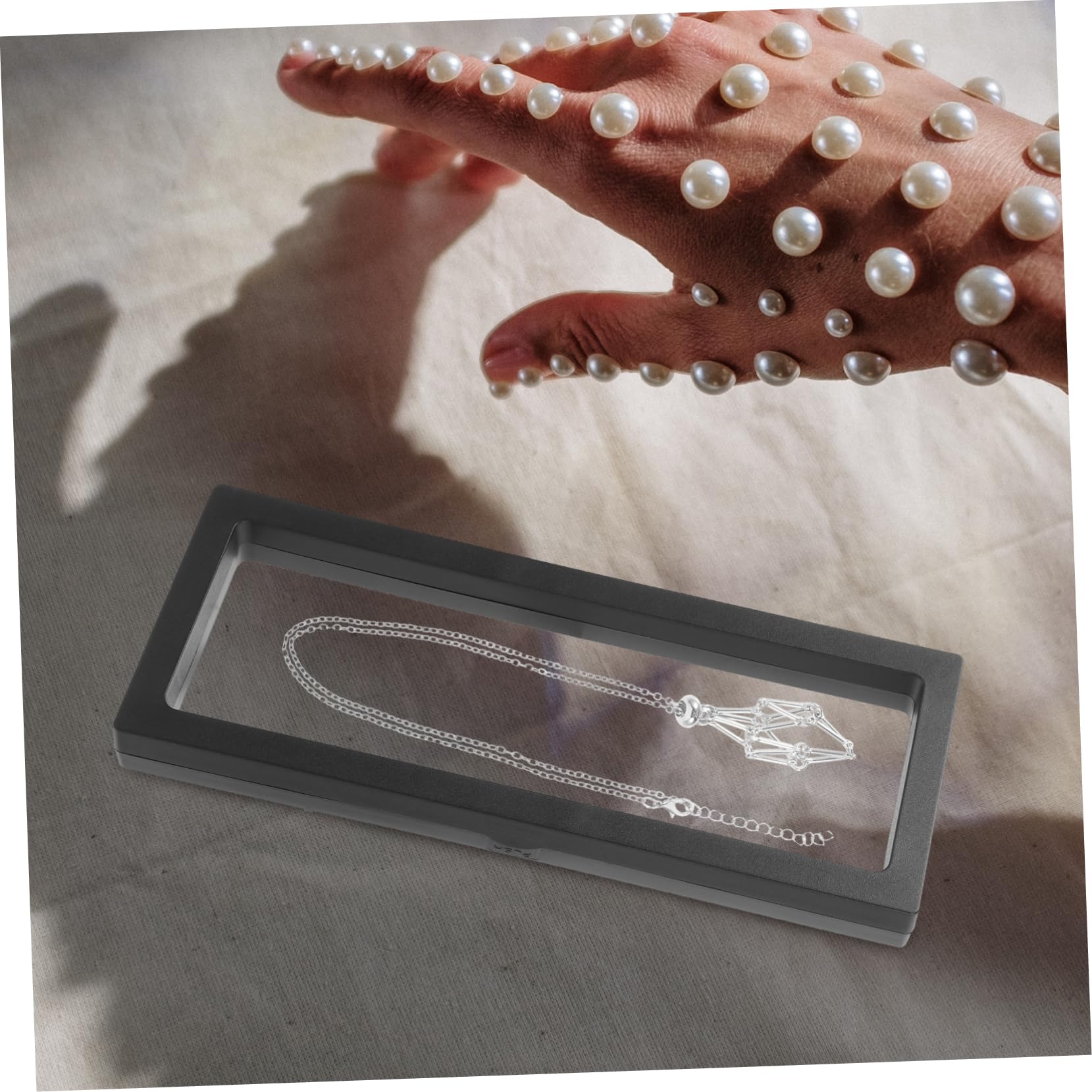 Amazon | 2個 コイン表示 透明フィルム 3d フローティング ディスプレイ ホルダー 画面 ジュエリー収納ケース シャドウフレーム  フローティングフレーム ポスター おもちゃ Black 通販