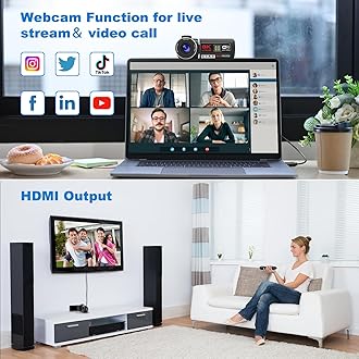 8K 64MP Video Camera 18X Digital Camcorder Video Camera for YouTube 3.0 inch Flip Screen Camcorder Vlogging Camera with 32GB SD Card, 2.4G Remote Control, Two Batteries